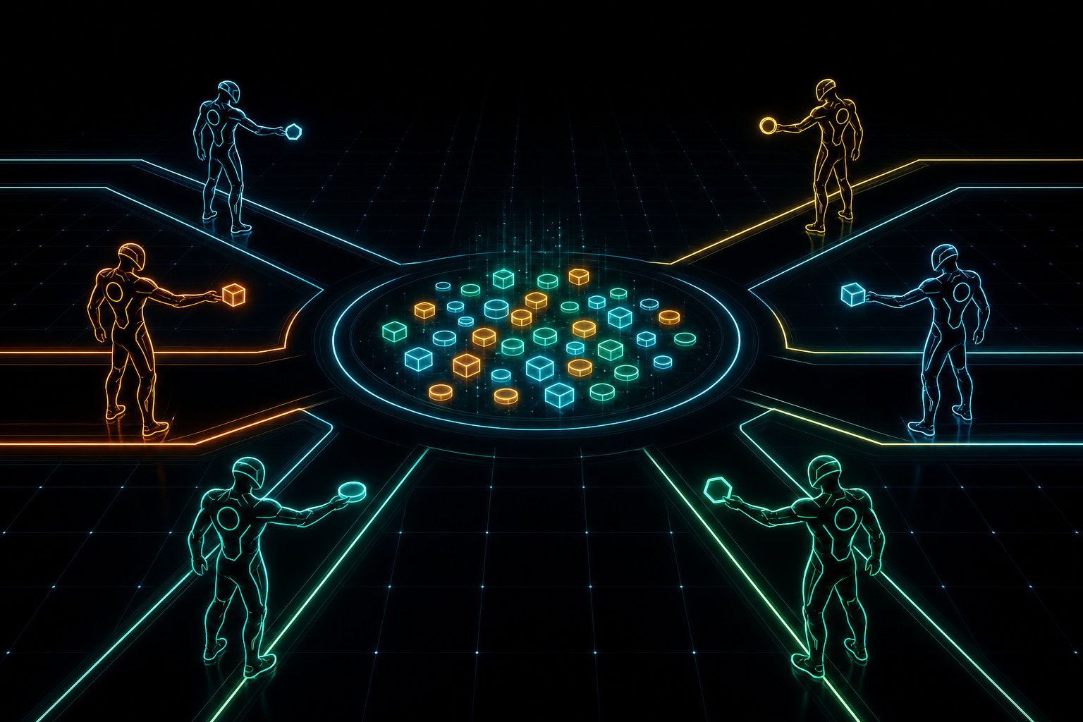 Multiple agents in parallel lanes claiming from a shared pool of tasks